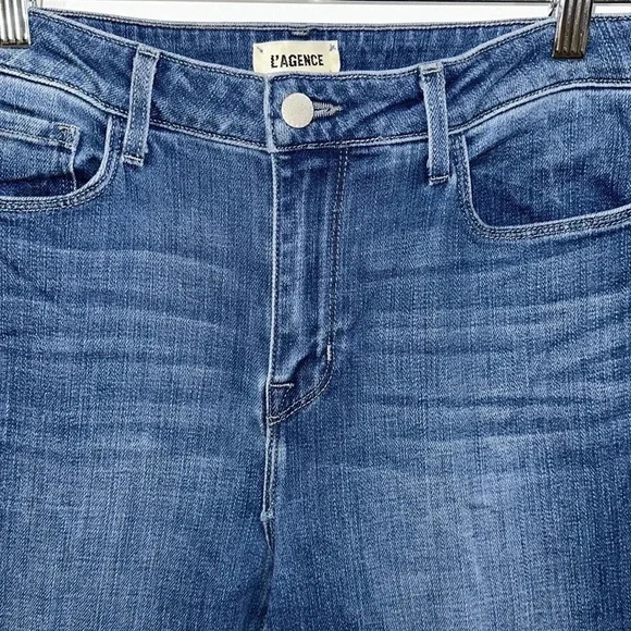 L'Agence Oriana High Rise Straight Lancaster Jeans Size 30 - Picture 10 of 10